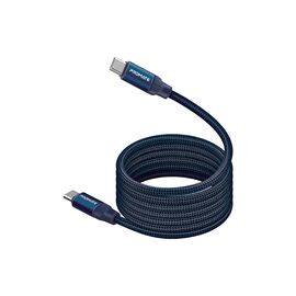 Дата кабель USB-C to USB-C springy.blue Promate (springy.blue)
