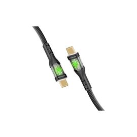 Дата кабель USB-C to USB-C transline-cc.black Promate (transline-cc.black)