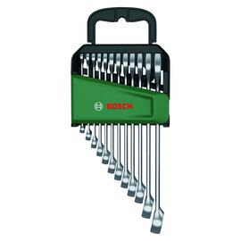 Ключ Bosch гаечный, набор 12шт, комбинированный, 6-19мм, CrV (1.600.A02.Z9D)