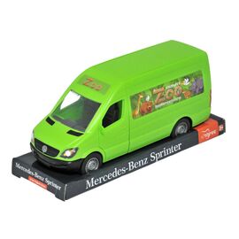 Спецтехника Tigres Mercedes-Benz Sprinter грузовой (зеленый) на планшетке (39715)