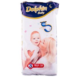 Подгузники Dolphin Midi 3 5 - 9 кг 36 шт (8680131203383)