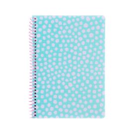 Блокнот Axent на спирали А5 80 листов, клетка, пластиковая обложка, голубой (8462-2-A)