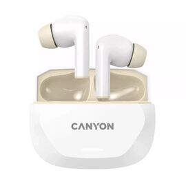 Навушники Canyon Hexagon 7 TWS ANC+ENC Wireless Charge White/Beige (CNS-TWS7WB)