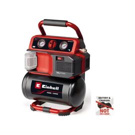 Компрессор Einhell TE-AC 18/75 Li OF - Solo, 18В PXC, 8бар, 75л/мин, 5л, (без АКБ и ЗУ) (4020410)