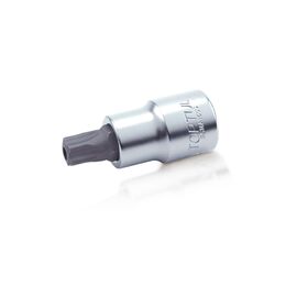 Головка торцевая Toptul с насадкой 5-гранной TORX T20 37мм 1/4" с отверстием (BCNA0820)