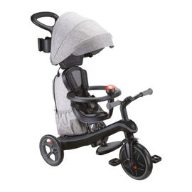 Детский велосипед Globber Explorer trike Deluxe play 4 в 1 чорно-сірий (636-120)