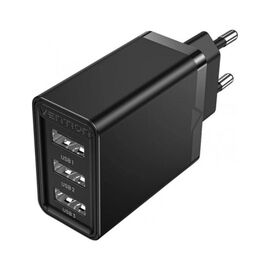 Зарядное устройство Vention 3xUSB A 12W Black (FEAB0-EU)