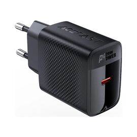 Зарядное устройство Acefast USB-C 20W + Type-C cable A82 Fast Charger Black (6974316280057)