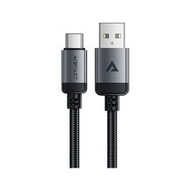 Дата кабель USB 2.0 AM to Type-C 1.2m 3.0A (18W) C20-04 aluminum alloy Black Acefast (6974316283782)