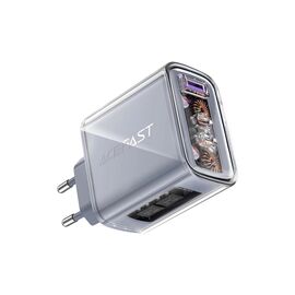 Зарядное устройство Acefast 3xUSB 65W (2xUSB-C+USB-A) Gan A45 Fast Charger Mountain mist (6974316282099)