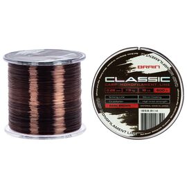 Волосінь Brain Classic Carp Line (dark brown) 600m 0.28mm 18lb 7.9kg (1858.81.14)