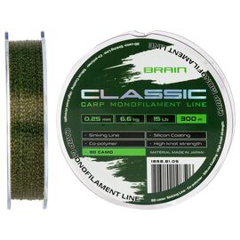 Волосінь Brain Classic Carp Line 3D (camo) 300m 0.25mm 15lb 6.6kg (1858.81.05)