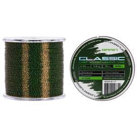 Леска Brain Classic Carp Line 3D (camo) 600m 0.25mm 15lb 6.6kg (1858.81.17)