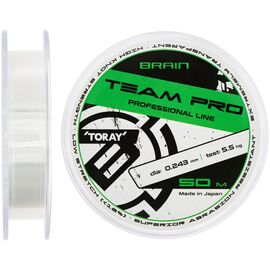 Леска Brain Team Pro 50m (clear) 0.243mm 5.5kg (1858.26.89)