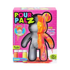 Набор для творчества ToyMonster Pour Palz Флюид Арт - Мишка "Магия Манго" (GS-G08683)