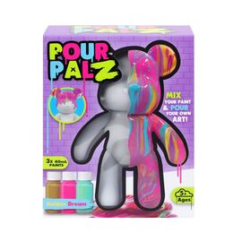 Набор для творчества ToyMonster Pour Palz Флюид Арт - Мишка "Золотая мечта" (GS-G08681)