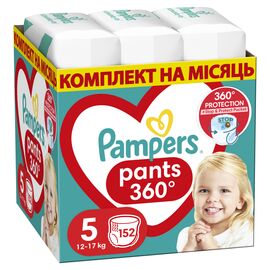 Подгузник Pampers трусики Pants Junior Размер 5 (12-17 кг) 152 шт (8006540068601)