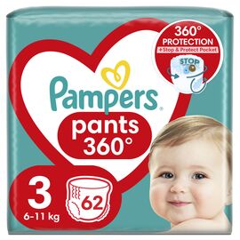 Подгузник Pampers трусики Pampers Pants Размер 3 (6-11кг) 62 шт (8006540069233)