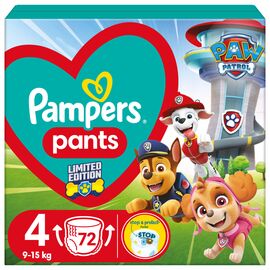 Подгузник Pampers Maxi Размер 4 (9-15 кг) Paw Patrol 72 шт (8006540863572)