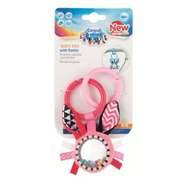 Погремушка Canpol Zig Zag розовый кролик (68/058_pin)