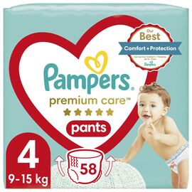 Подгузники Pampers Premium Care Pants Maxi Размер 4 (9-15 кг), 58 шт (8001090759993)