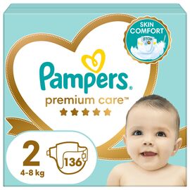Подгузники Pampers Premium Care Размер 2 (4-8 кг) 136 шт (8006540855812)
