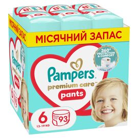 Подгузники Pampers трусики Pants Giant Размер 6 (14-19 кг) 93 шт (8006540491010)