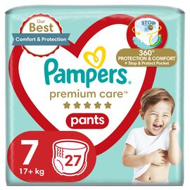 Подгузники Pampers Premium Care Pants Трусики Размер 7 (17+кг) 27 шт. (8006540807026)