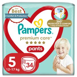 Подгузники Pampers Premium Care Pants Junior Размер 5 (12-17 кг) 34 шт (8001090759870)