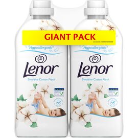 Кондиционер для белья Lenor Для чувствительной кожи Свежесть хлопка 2 х 1200 мл (8006540890134)