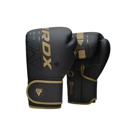 Боксерські рукавички RDX F6 Kara Matte Golden 10 унцій (BGR-F6MGL-10OZ)
