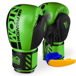 Боксерские перчатки Phantom APEX Neon Green 14 унцій (PHBG2883-14)