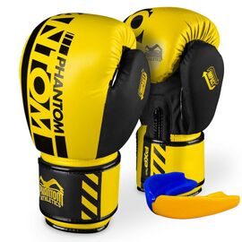 Боксерские перчатки Phantom APEX Neon Yellow 14 унцій (PHBG2885-14)
