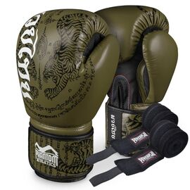 Боксерские перчатки Phantom Muay Thai Army 12 унцій (PHBG2612-12)