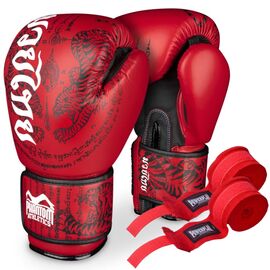 Боксерские перчатки Phantom Muay Thai Red 10 унцій (PHBG2505-10)