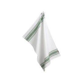 Полотенце Kela кухонное Cora, 70x50 см, белое в зеленую полоску (12826) (00000027617)