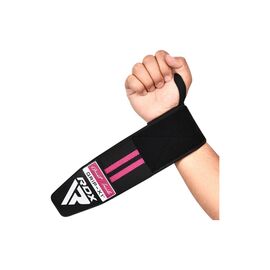 Бинт для спорту RDX Gym Wrist Wrap R11 Black/Pink (WAH-WR11BP)