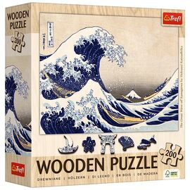 Пазл Trefl Wooden Большая волна возле Канагавы 200 элементов (5900511202502)