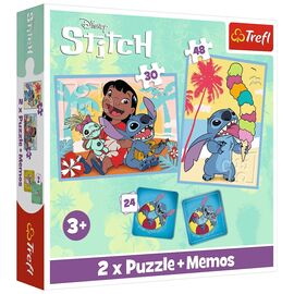 Пазл Trefl Lilo&Stitch Счастливые 2 in 1+memos (5900511935851)