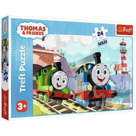 Пазл Trefl Maxi Thomas&Friends Том и Перси на рельсах 24 элемента (5900511143546)