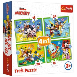 Пазл Trefl Mickey&friends Серед друзів 4 in 1 (12, 15, 20, 24) деталей (5900511346169)