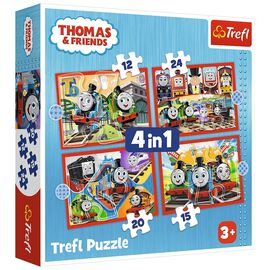 Пазл Trefl Thomas&Friends Удивительный Томас 4 in 1 (12, 15, 20, 24) элемента (5900511346190)