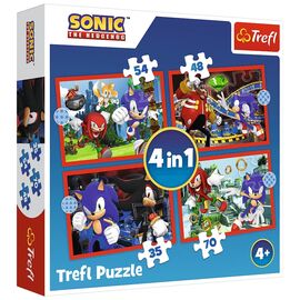 Пазл Trefl Sonic Prigodi Sonika 4 in 1 (35, 48, 54, 70) элемента (5900511346251)