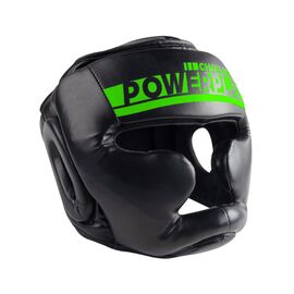 Боксерский шлем PowerPlay 3048 Чорно-Зелений XL (PP_3048_XL_Bl/Green)