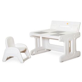 Детский стол Mealux комплект Kris White стол + стул (KD-F032 White)