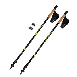 Палки для скандинавской ходьбы PowerPlay 9104 Lykke Black/Green 80-135 см (PP_9104_LYKKE)