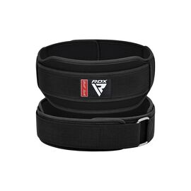 Атлетичний пояс RDX RX5 Double Belt неопреновий Black S (WBD-RX5B-S)
