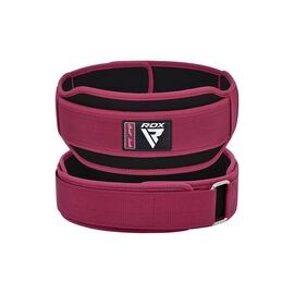 Атлетичний пояс RDX RX5 Double Belt неопреновий Pink S (WBD-RX5P-S)
