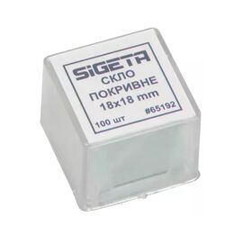 Аксессуар для микроскопов Sigeta Покривне скло 18x18 мм (100 шт) (65192)