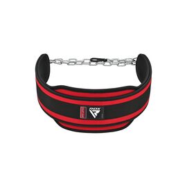 Обважнювач RDX Пояс з ланцюгом T7 Pro Dipping Belt 2 Layer Red (WDB-T7R)